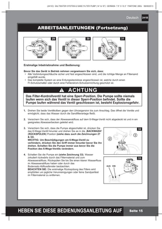 Benutzerhandbuch sandfilterpumpe salzwassersystem - Intex Pool Shop