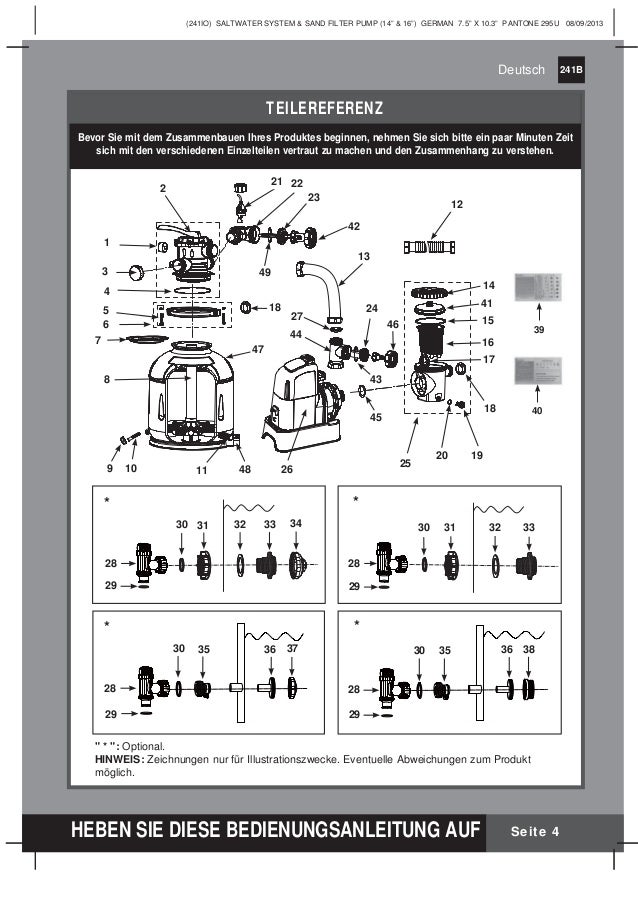 Benutzerhandbuch Sandfilterpumpe Salzwassersystem Intex Pool Shop