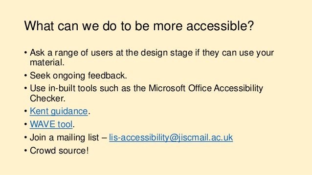 Infofest Kent 2017 Accessibility Is Good For You Ben Watson