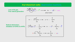 Benzene Diazonium Salts and its application | PPTX