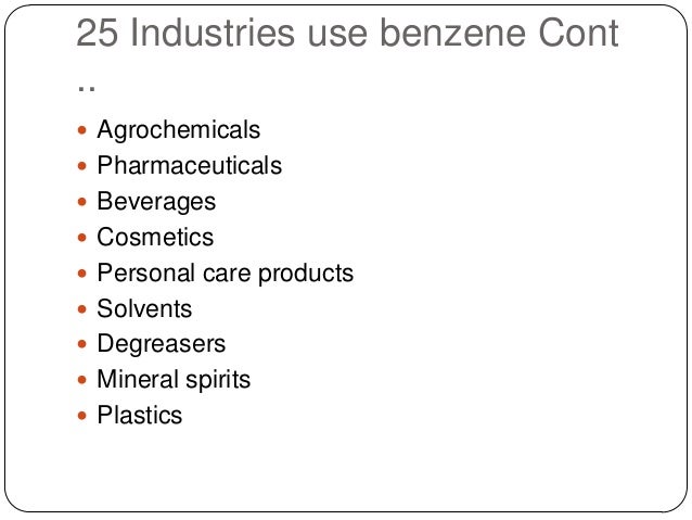 Benzene Uses In Everyday Life
