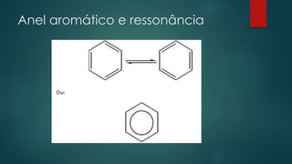 Anel aromático e ressonância
 