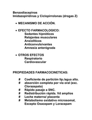 Benzodiacepinas