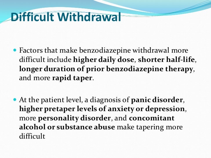 ativan taper protocol