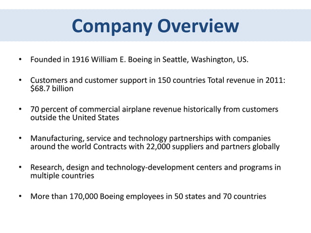Beoing organizational structure | PPTX | Aviation Industry | Industries