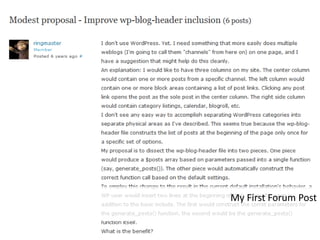 My First Forum Post
 