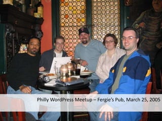 Philly WordPress Meetup – Fergie’s Pub, March 25, 2005
 