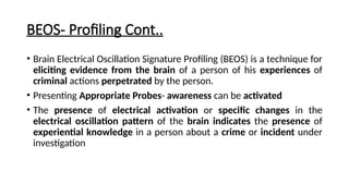 Beos Sign Brain Electrical Oscillation Signature Profiling Report writing | PPTX