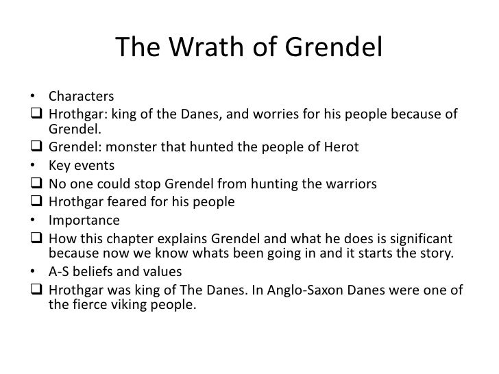 Grendel Chapter 1 Summary Gamewornauctions Net