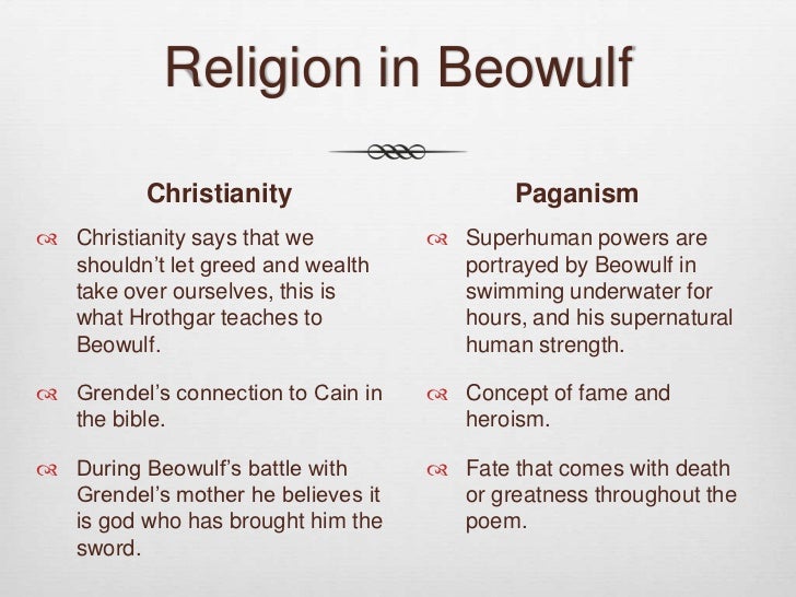 christianity and paganism in beowulf essay