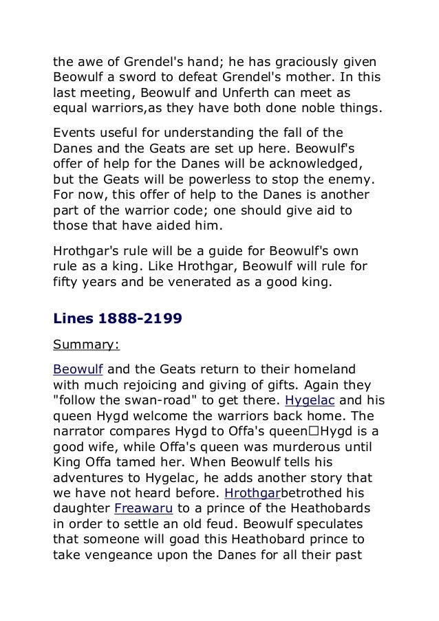 Similarities Between Beowulf And Grendel