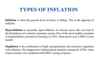 INFLATION & ITS EFFECTS | PPTX