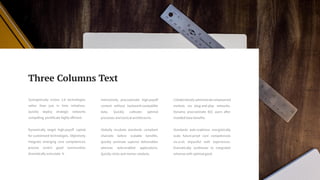 Three Columns Text
 