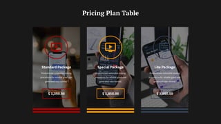 Pricing Plan Table
 