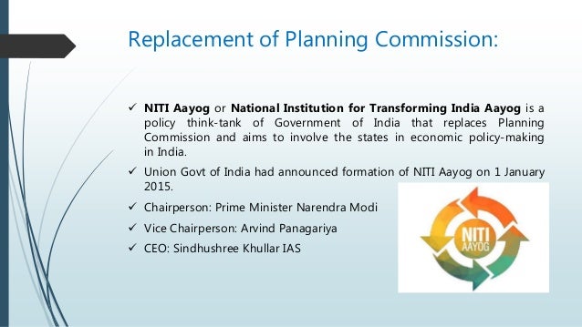 Planning in India presentation