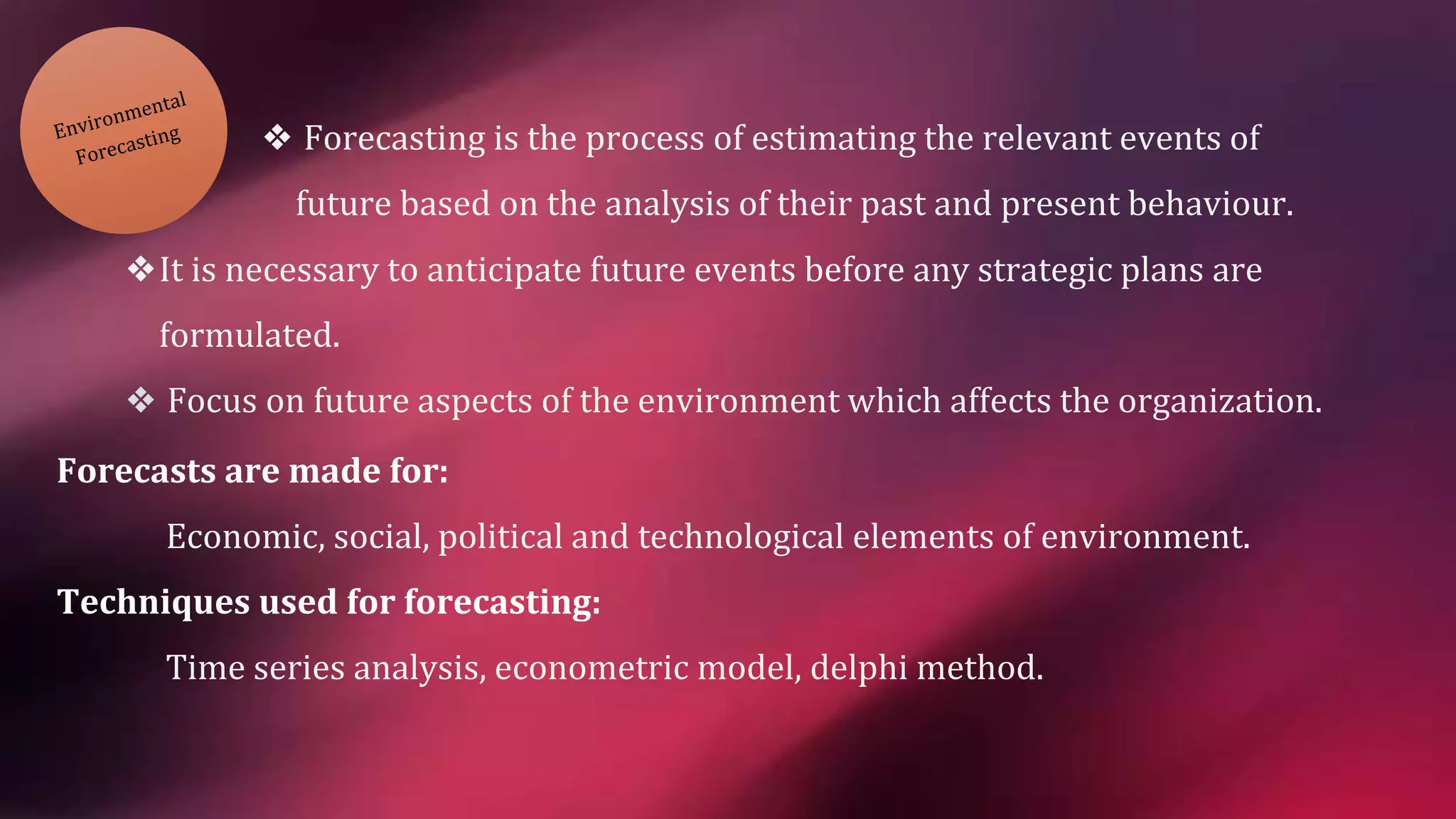 Process Of Business Environment