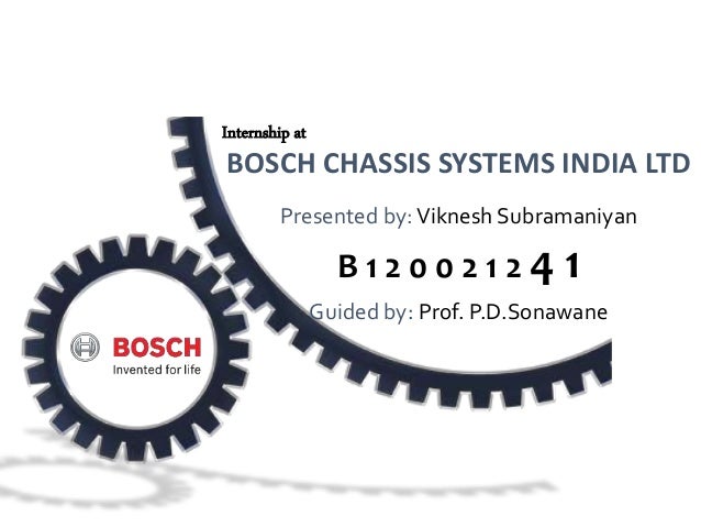 Be Project Presentation Energy Conservation Bosch Pune