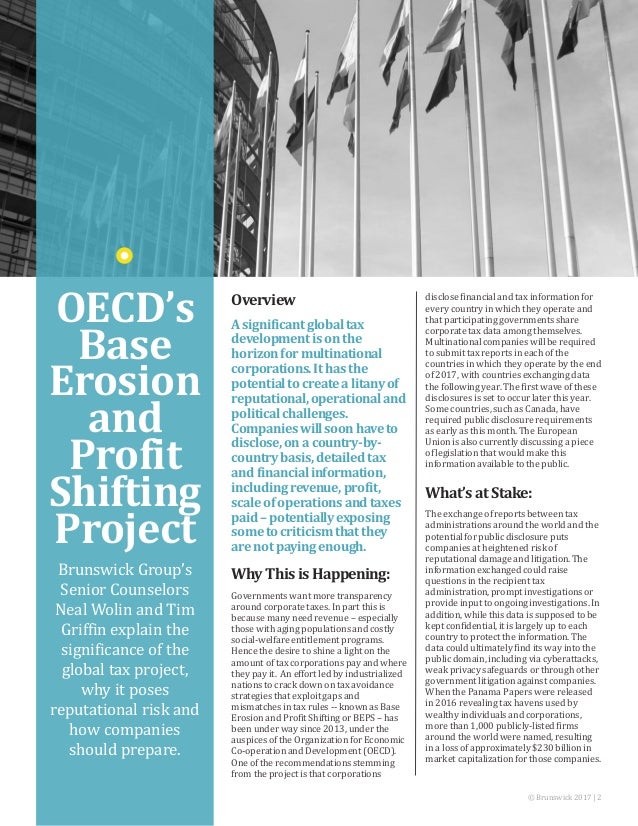 OECD's Base Erosion and Profit Shifting Project