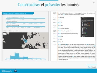 11
Contextualiser et présenter les données
 