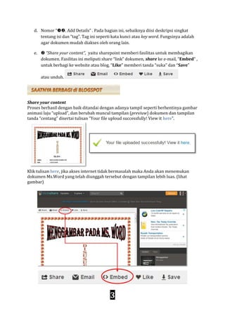 d. Nomor “. Add Details” . Pada bagian ini, sebaiknya diisi deskripsi singkat
tentang isi dan “tag”. Tag ini seperti kat...