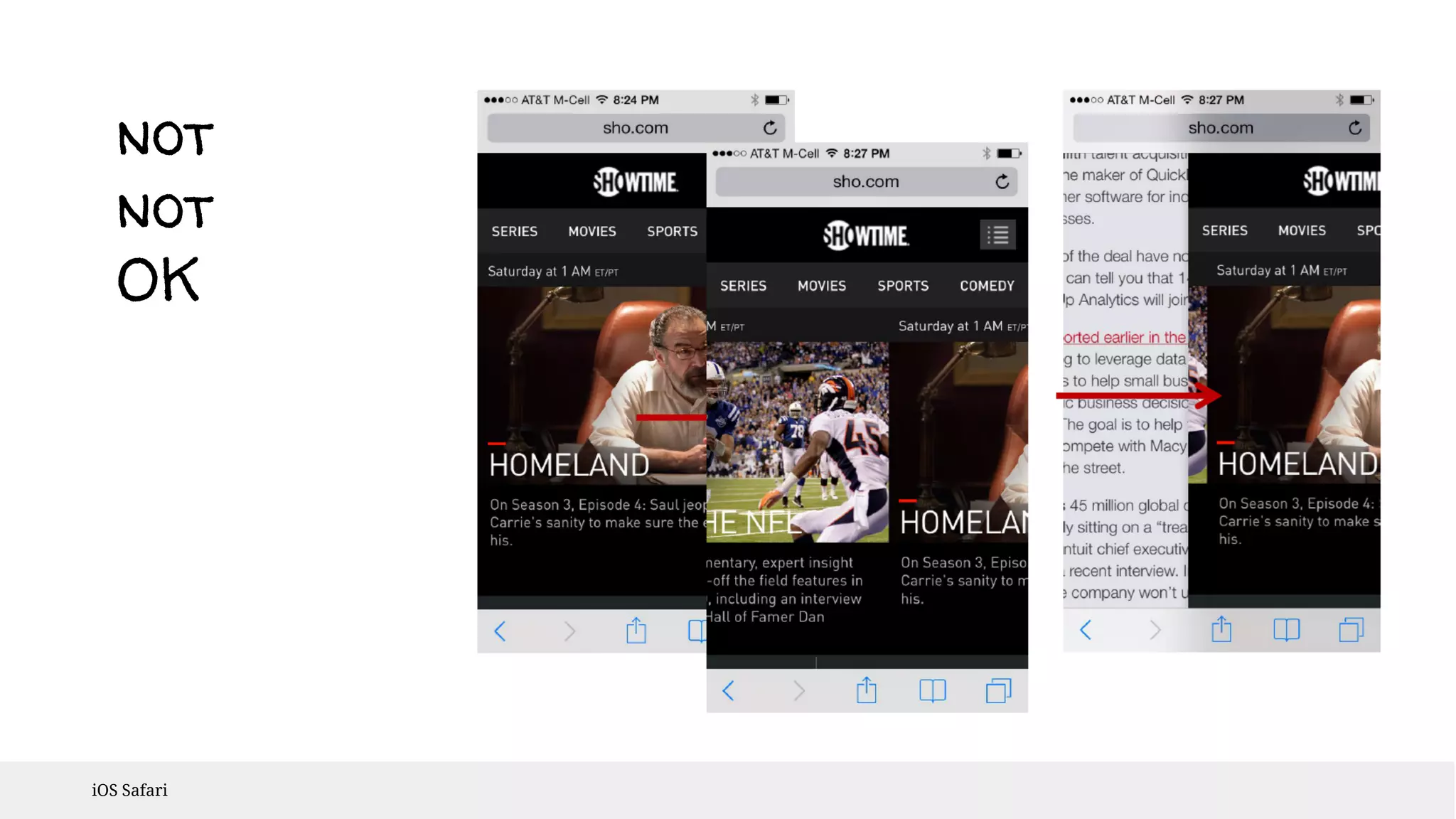 not 
not 
OK 
iOS Safari 
 