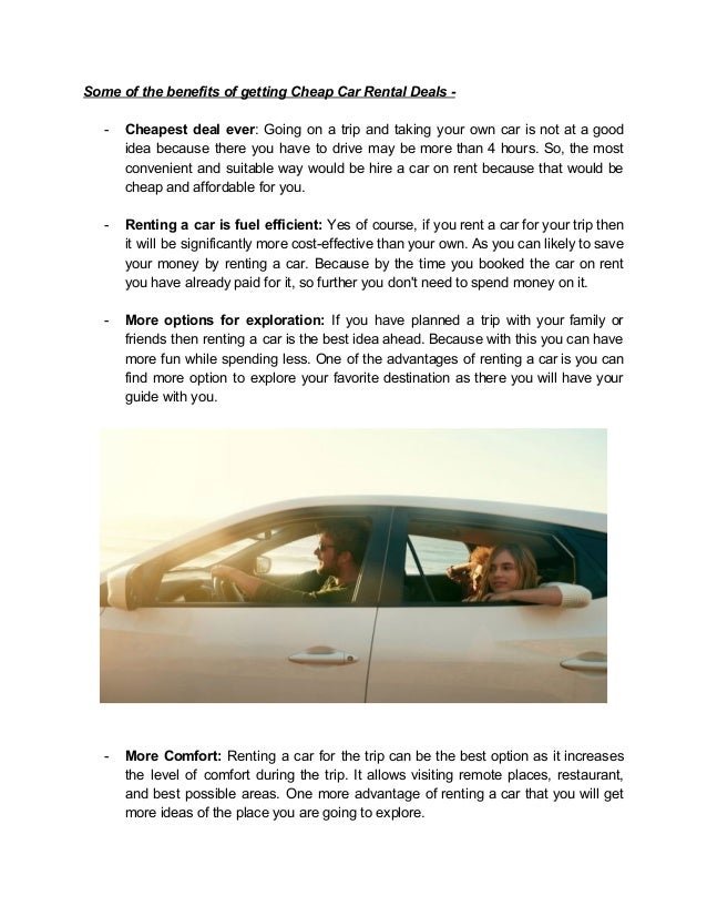 Getting The Best Deal On Travel And Car Rental Getting The Best Deal On Travel And Car Rental