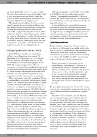Dsm Bereavement Inventory.pdf Bereavement Theory Recent Developments in our understanding of grief ...