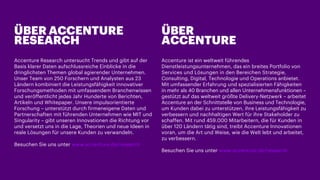 Accenture Research untersucht Trends und gibt auf der
Basis klarer Daten aufschlussreiche Einblicke in die
dringlichsten T...