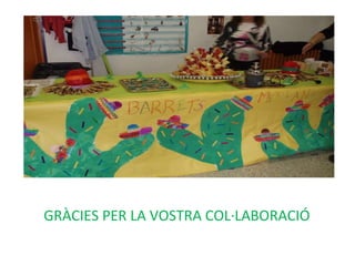GRÀCIES PER LA VOSTRA COL·LABORACIÓ 