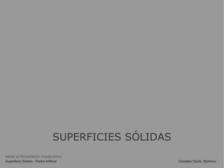SUPERFICIES SÓLIDAS
 