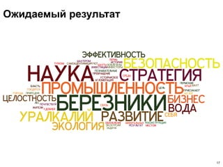 17
Ожидаемый результат
 