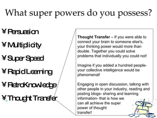 Reveal Your Secret Identity | PPT | Career Advice | Careers