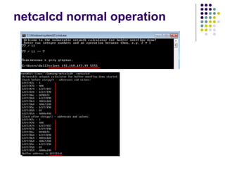 netcalcd normal operation
 