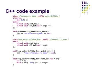 C++ code example
 