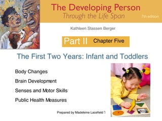 Part II The First Two Years: Infant and Toddlers Chapter Five  Body Changes Brain Development Senses and Motor Skills Public Health Measures 