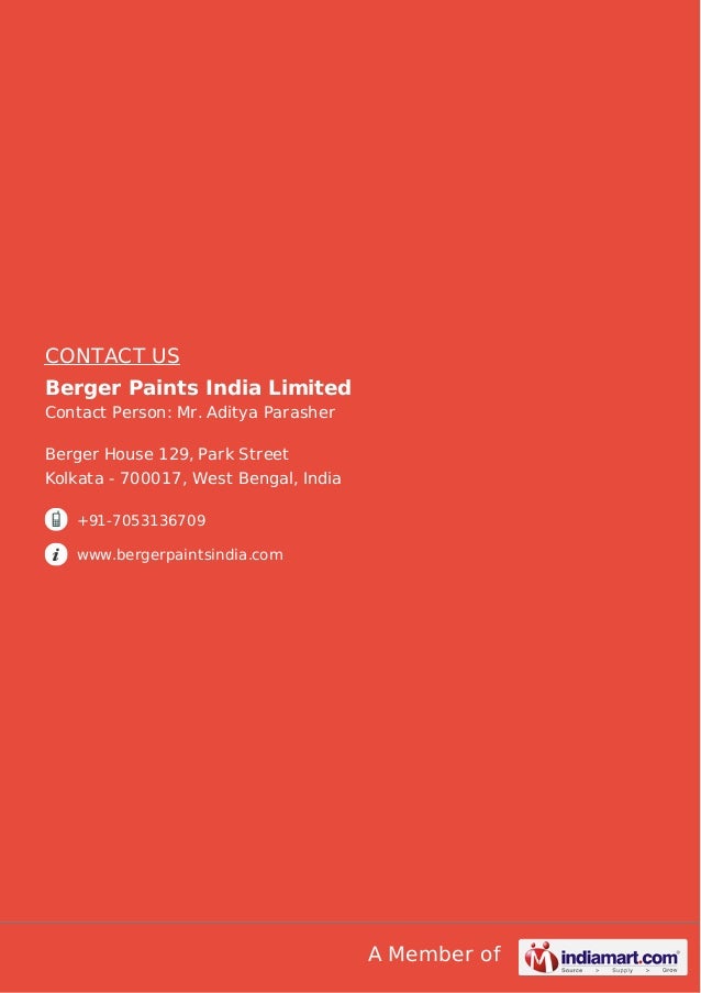 Berger paintsindialimited