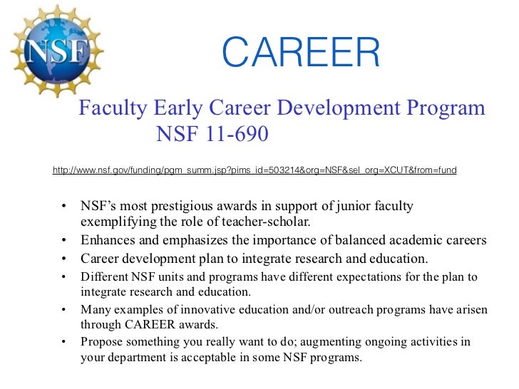 nsf proposal writing nsf letter of recommendation