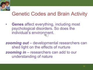 30Ethnicity and RaceEthnic categories arise from history, sociology, and psychology, not from biology.ethnic groups share certain attributes:ancestral heritagenational originReligionCulturelanguage