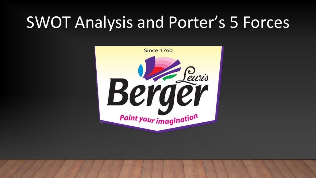 SWOT Analysis of Berger Paints and Porter's 5 Forces Analysis for Pai…