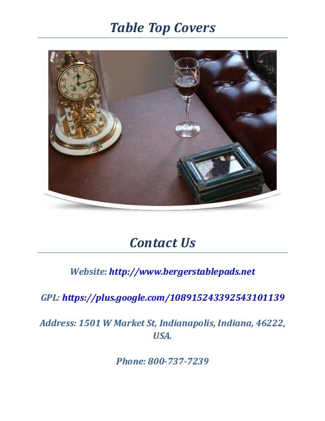 Bergers Table Pad Factory Table Protector