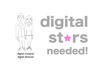 Strateg creative/
  digital Kreatör!
Kreatör director
  digital Strateg!
 