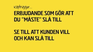 Putta över kanten...
 