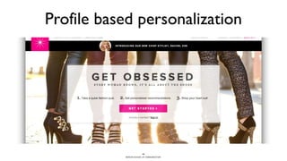 BERGHS SCHOOL OF COMMUNICATION
Profile based personalization
12
 