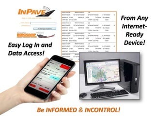 Be INFORMED & INCONTROL!
Easy Log In and
Data Access!
From Any
Internet-
Ready
Device!
 