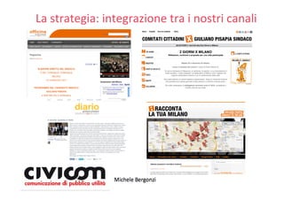 La strategia: integrazione tra i nostri canali
 