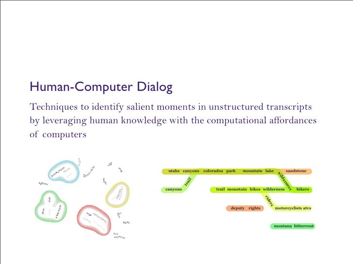 Conversation Clusters Grouping Conversation Through Human Computer D…