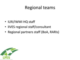 Value chain concepts: Perspective from LIVES   