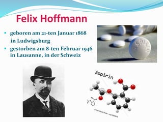 Felix Hoffmann
 geboren am 21-ten Januar 1868
in Ludwigsburg
 gestorben am 8-ten Februar 1946
in Lausanne, in der Schweiz
 