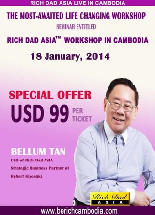 Be rich workshop on 18 jan 2014