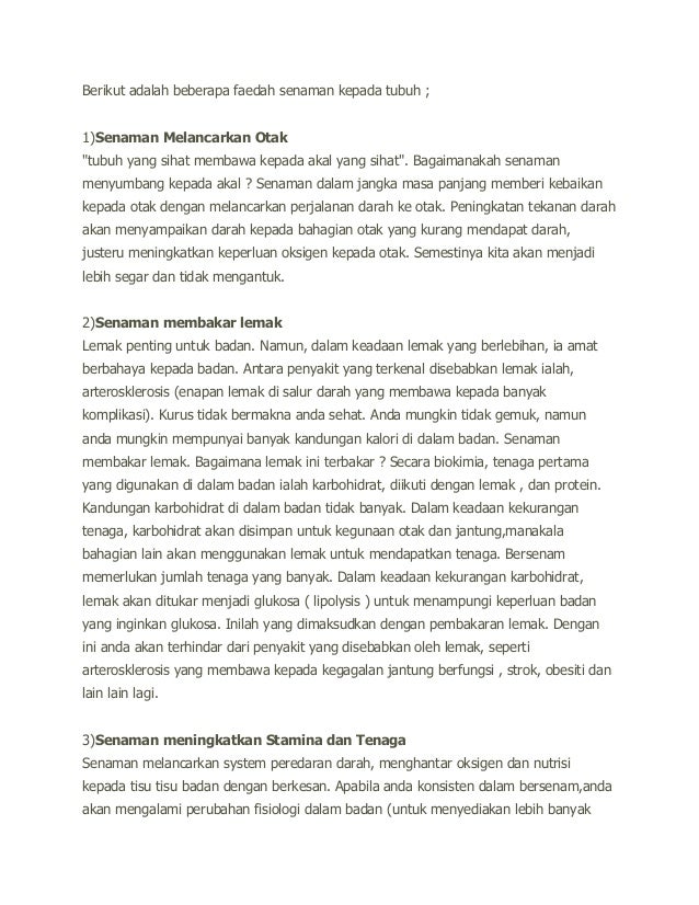 Faedah Senaman Berjalan